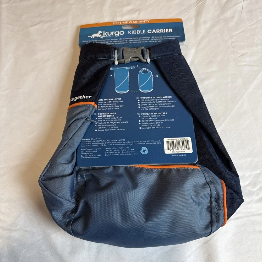 Kurgo Dog Food Travel Bag | Pet Food Travel Storage‎ Container | Dog Travel New